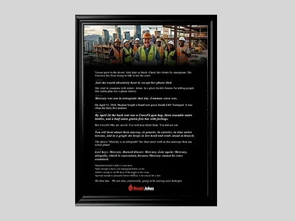 The Framed Print on a wall